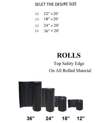 New Villa Vacuum Roll Sizes root barrier sizes